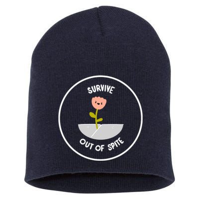 Survive Out Of Spite Dandelion Short Acrylic Beanie