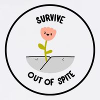 Survive Out Of Spite Dandelion Garment-Dyed Sweatshirt