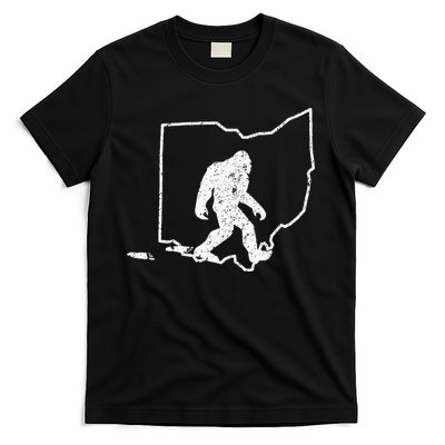 State Of Ohio Vintage Pride Bigfoot Hunter T-Shirt