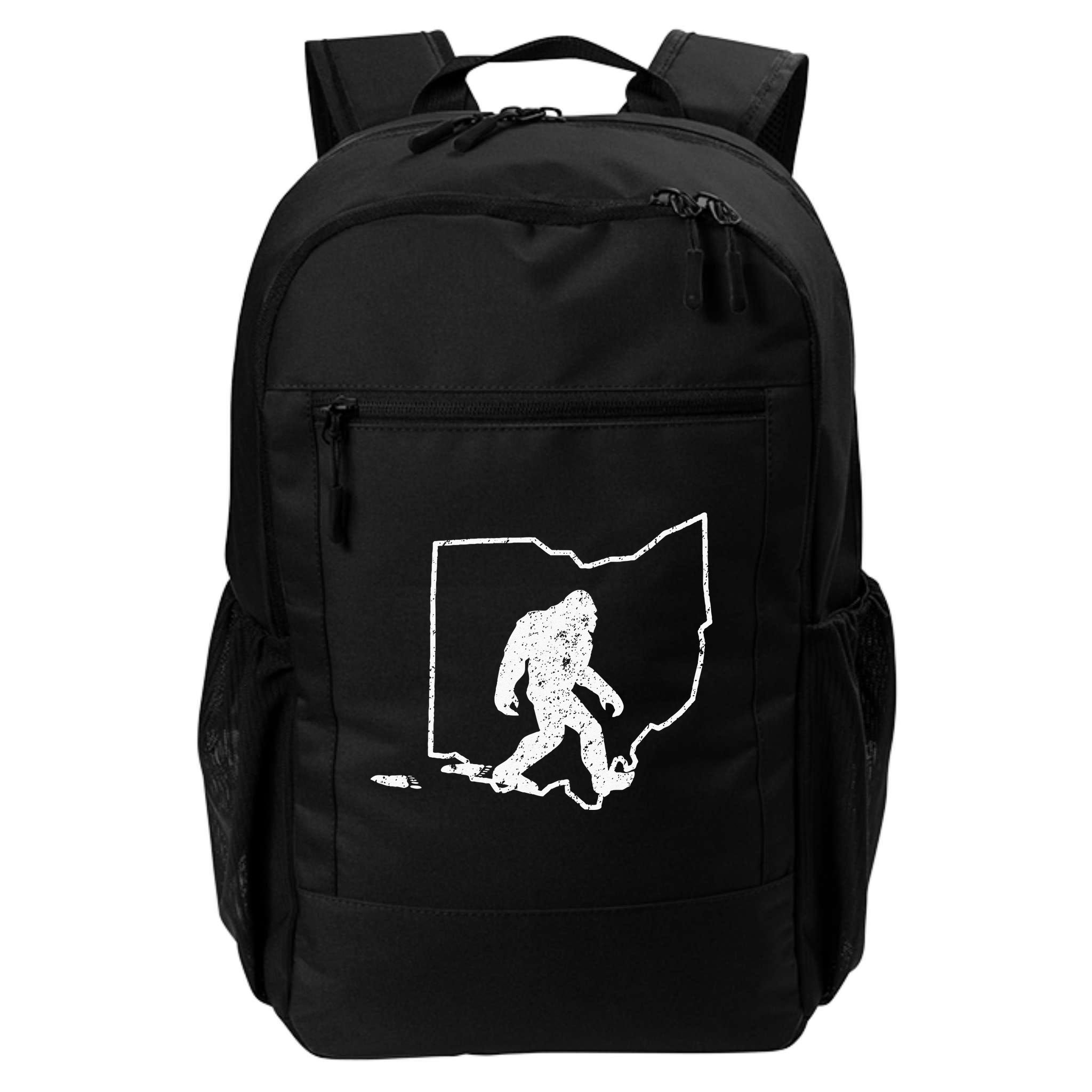 State Of Ohio Vintage Pride Bigfoot Hunter Backpack