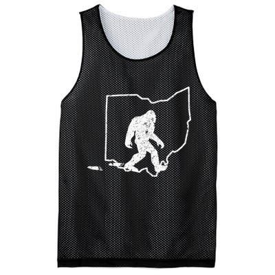 State Of Ohio Vintage Pride Bigfoot Hunter Mesh Reversible Basketball Jersey Tank