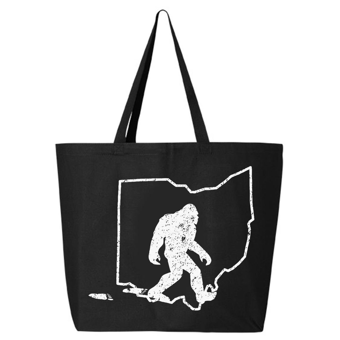 State Of Ohio Vintage Pride Bigfoot Hunter 25L Jumbo Tote