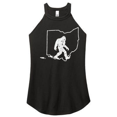 State Of Ohio Vintage Pride Bigfoot Hunter Women’s Perfect Tri Rocker Tank