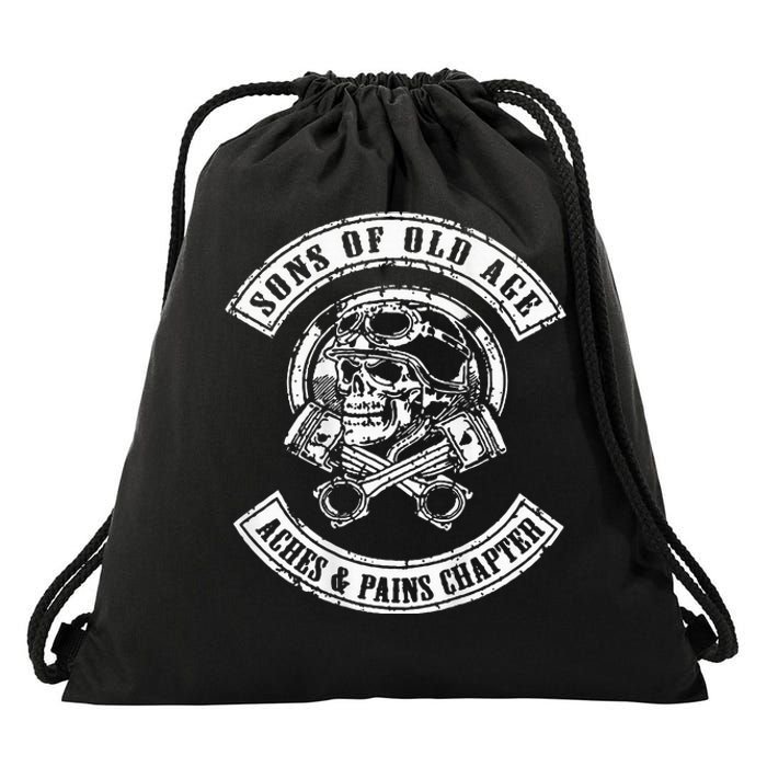 Sons Of Old Age Aches And Pains Chapter (On Back) Drawstring Bag