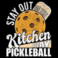 Stay Out Of The Kitchen Play Pickleball Paddleball Lover Impact Tech Backpack