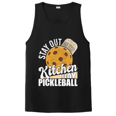 Stay Out Of The Kitchen Play Pickleball Paddleball Lover PosiCharge Competitor Tank