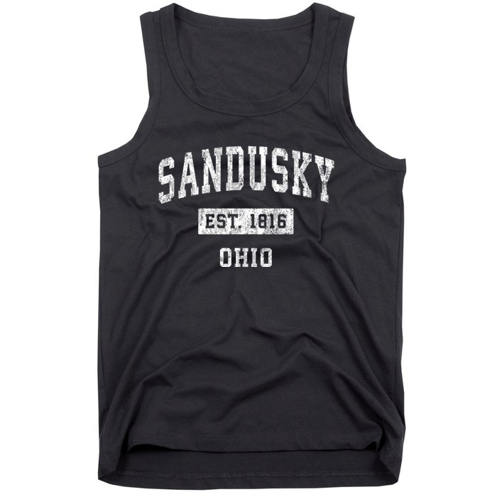 Sandusky Ohio Oh Vintage Sports Tank Top