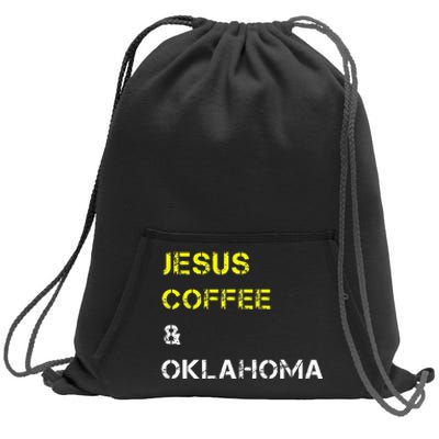 State Of Oklahoma Sweatshirt Cinch Pack Bag