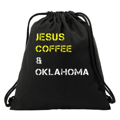 State Of Oklahoma Drawstring Bag