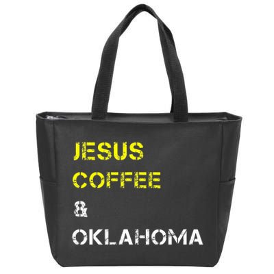 State Of Oklahoma Zip Tote Bag