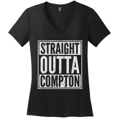 Straight Out Of Compton Compton Costume Women's V-Neck T-Shirt