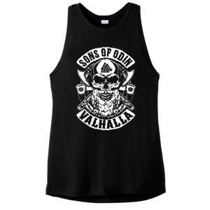 Sons Of Odin Vikings Nordic Odin Thor Ladies PosiCharge Tri-Blend Wicking Tank