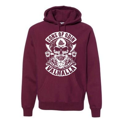 Sons Of Odin Vikings Nordic Odin Thor Premium Hoodie