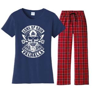 Sons Of Odin Vikings Nordic Odin Thor Women's Flannel Pajama Set