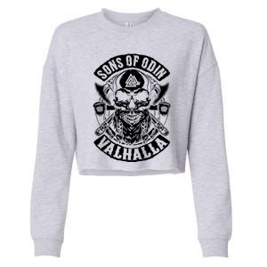 Sons Of Odin Vikings Nordic Odin Thor Cropped Pullover Crew