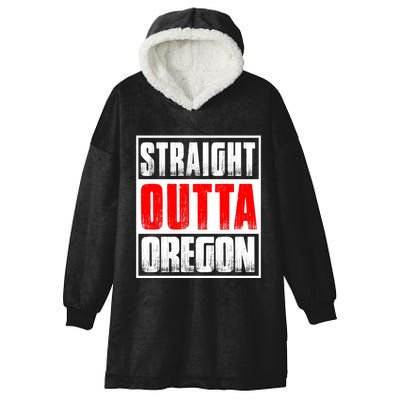 Straight Outta Oregon Hooded Wearable Blanket
