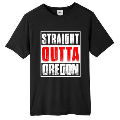 Straight Outta Oregon Tall Fusion ChromaSoft Performance T-Shirt