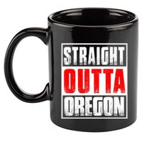 Straight Outta Oregon 11oz C Handle Ceramic Mug