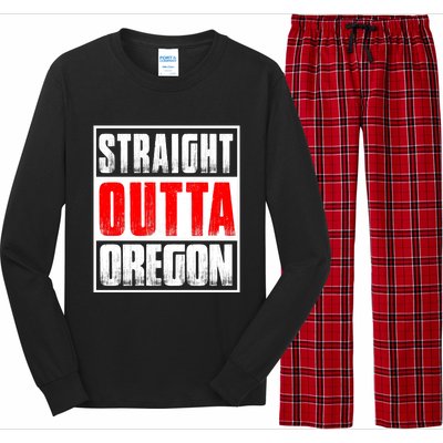 Straight Outta Oregon Long Sleeve Pajama Set