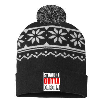 Straight Outta Oregon USA-Made Snowflake Beanie