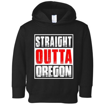 Straight Outta Oregon Toddler Hoodie