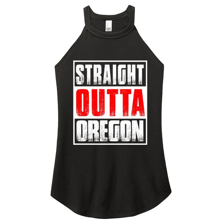 Straight Outta Oregon Women's Perfect Tri Rocker Tank