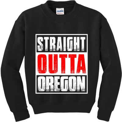 Straight Outta Oregon Kids Sweatshirt