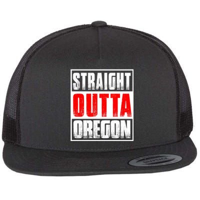 Straight Outta Oregon Flat Bill Trucker Hat