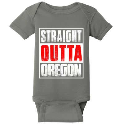 Straight Outta Oregon Baby Bodysuit