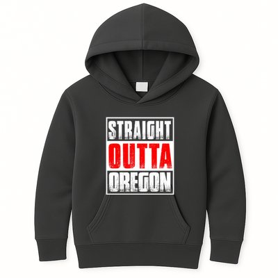 Straight Outta Oregon Kids Hoodie