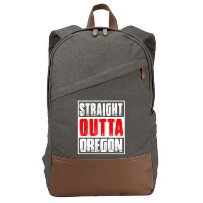Straight Outta Oregon Cotton Canvas Backpack