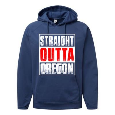 Straight Outta Oregon Performance Fleece Hoodie