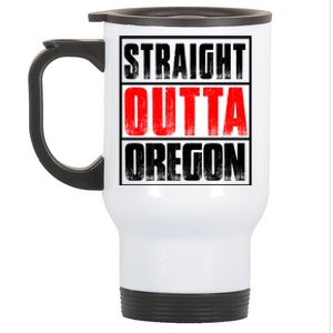 Straight Outta Oregon Stainless Steel Travel Mug