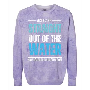 Straight Out Of The Water Colorblast Crewneck Sweatshirt