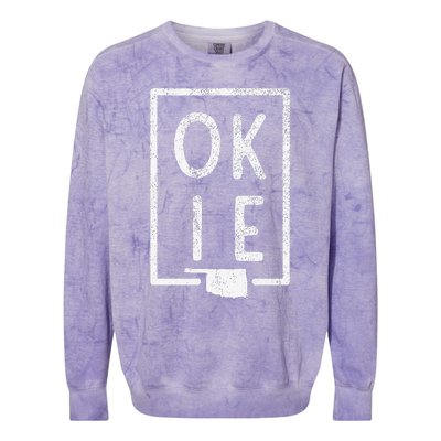 State Of Oklahoma Okie Pride Colorblast Crewneck Sweatshirt