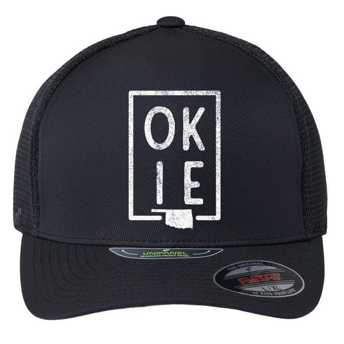 State Of Oklahoma Okie Pride Flexfit Unipanel Trucker Cap