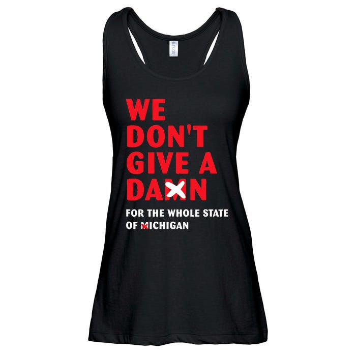 State of Ohio We Don't Give A Damn For Michigan Ladies Essential Flowy Tank