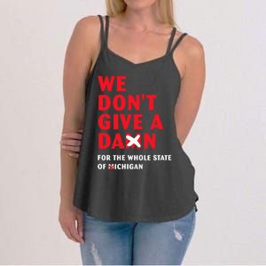 State of Ohio We Don't Give A Damn For Michigan Women's Strappy Tank