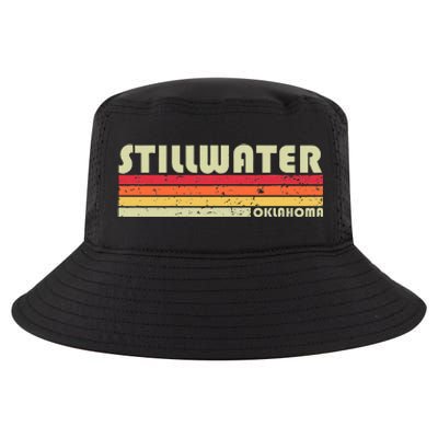 Stillwater Ok Oklahoma Funny City Home Roots Gift Retro 80s Cool Comfort Performance Bucket Hat