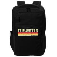 Stillwater Ok Oklahoma Funny City Home Roots Gift Retro 80s Impact Tech Backpack