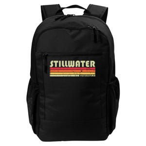 Stillwater Ok Oklahoma Funny City Home Roots Gift Retro 80s Daily Commute Backpack