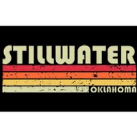 Stillwater Ok Oklahoma Funny City Home Roots Gift Retro 80s Bumper Sticker