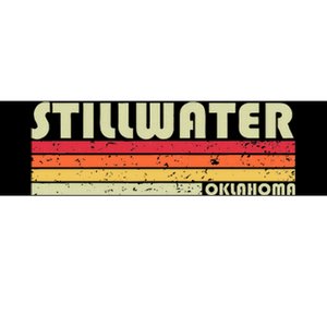 Stillwater Ok Oklahoma Funny City Home Roots Gift Retro 80s Bumper Sticker