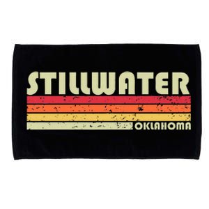 Stillwater Ok Oklahoma Funny City Home Roots Gift Retro 80s Microfiber Hand Towel