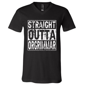 Straight Outta Orgrimmar Horde Gamer V-Neck T-Shirt