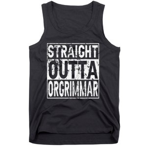 Straight Outta Orgrimmar Horde Gamer Tank Top