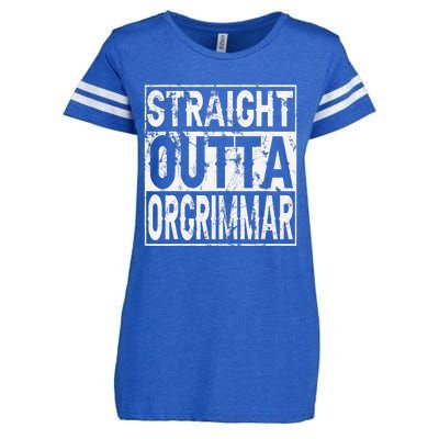 Straight Outta Orgrimmar Horde Gamer Enza Ladies Jersey Football T-Shirt