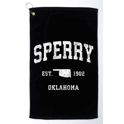 Sperry Oklahoma Ok Vintage Athletic Golf Towel