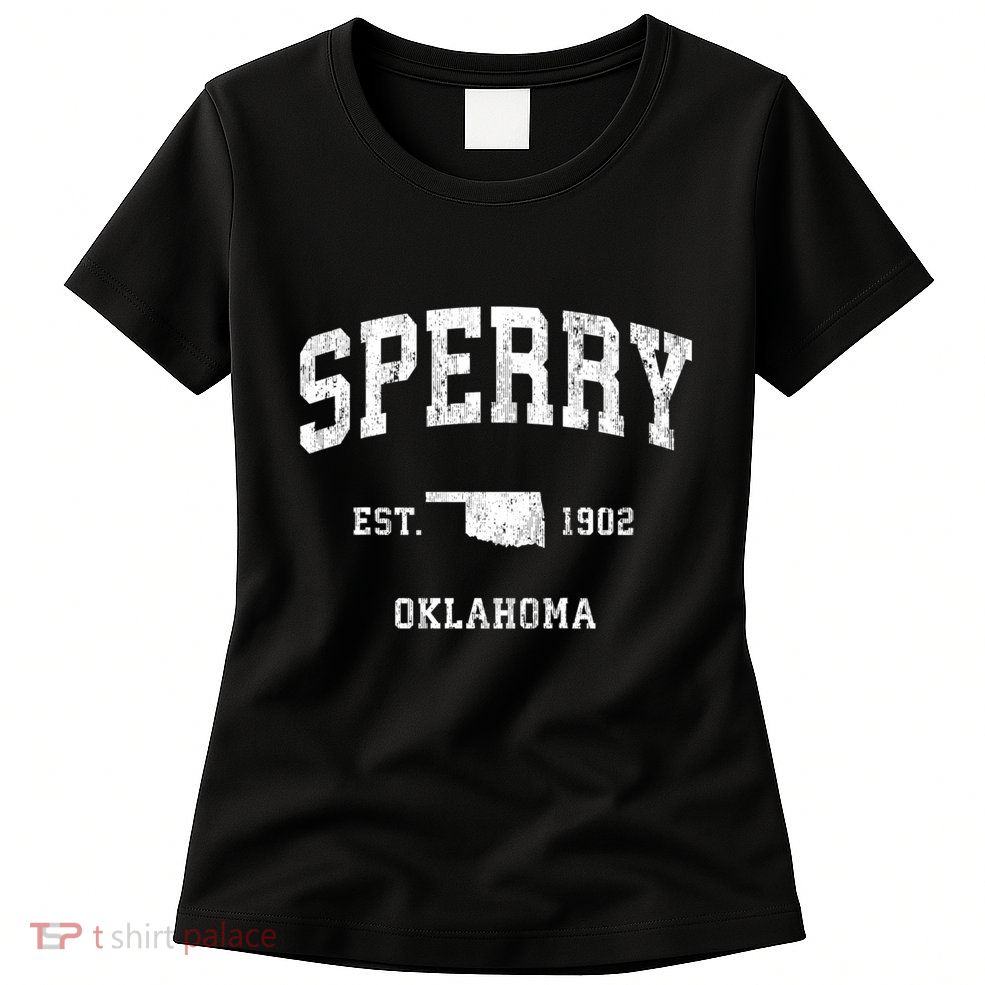 Sperry Oklahoma Ok Vintage Athletic Womens T-Shirt