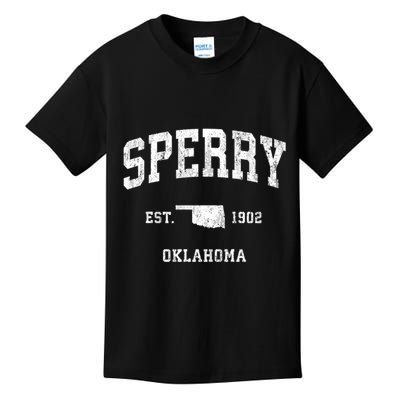 Sperry Oklahoma Ok Vintage Athletic Kids T-Shirt